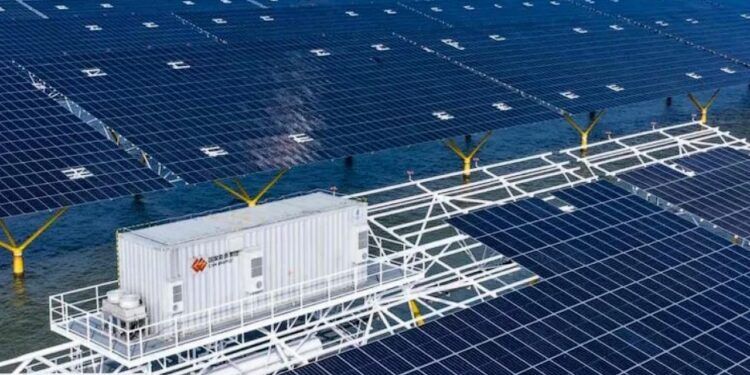 Planta solar marina en China