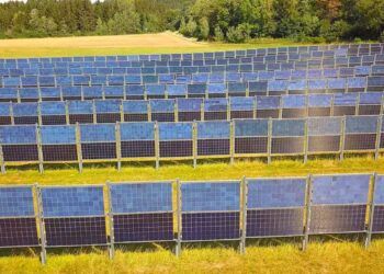 Paneles solares verticales