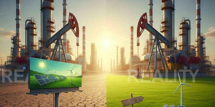 Las empresas de combustibles fósiles muestran un despliegue mínimo en energías renovables.