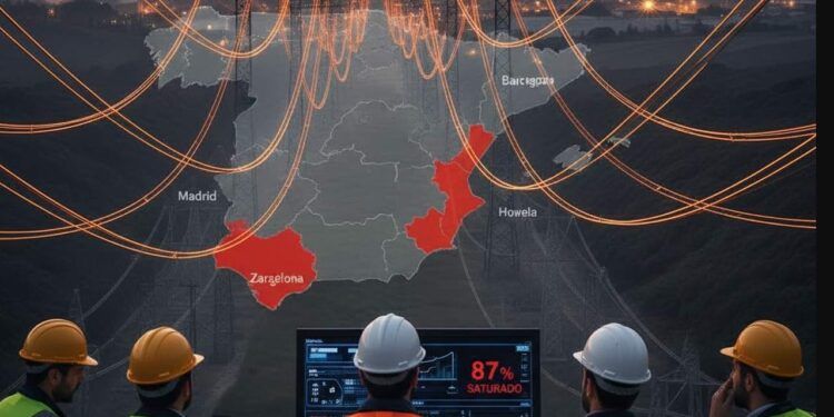 la red eléctrica muestra un 87% de saturación en el mes de noviembre