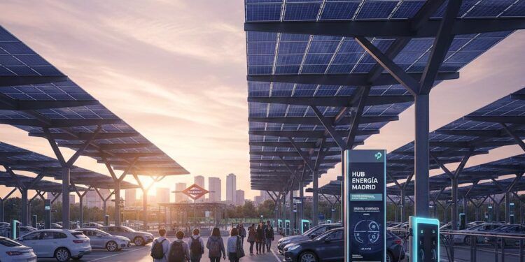 La red de marquesinas fotovoltaicas en Madrid permitirá captar energía solar para el consumo de la EMT y los residentes locales