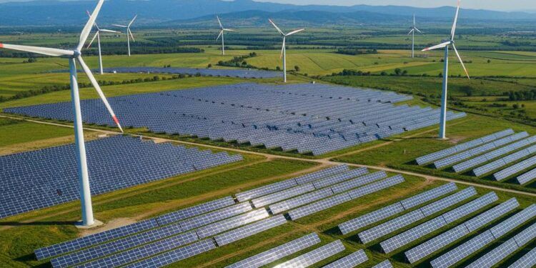 energía eólica y solar