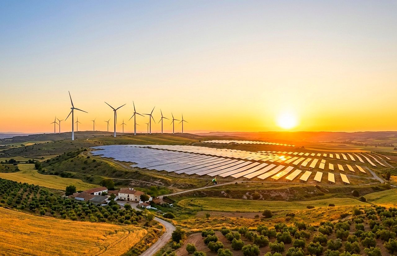 Andalucía y Castilla y León se reparten el pastel de la energía verde tras un año de marcas históricas donde el Sol ha ganado la partida al viento.