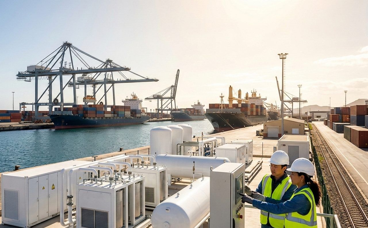Solar Earth encabeza un equipo de trabajo que une a expertos de España y Corea del Sur con un propósito de lo más ambicioso: transformar la operativa de las terminales marítimas.