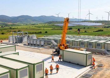 La nueva planta de almacenamiento de energía permitirá guardar la electricidad sobrante en Navarra para usarla cuando no sople el viento o falte claridad solar.