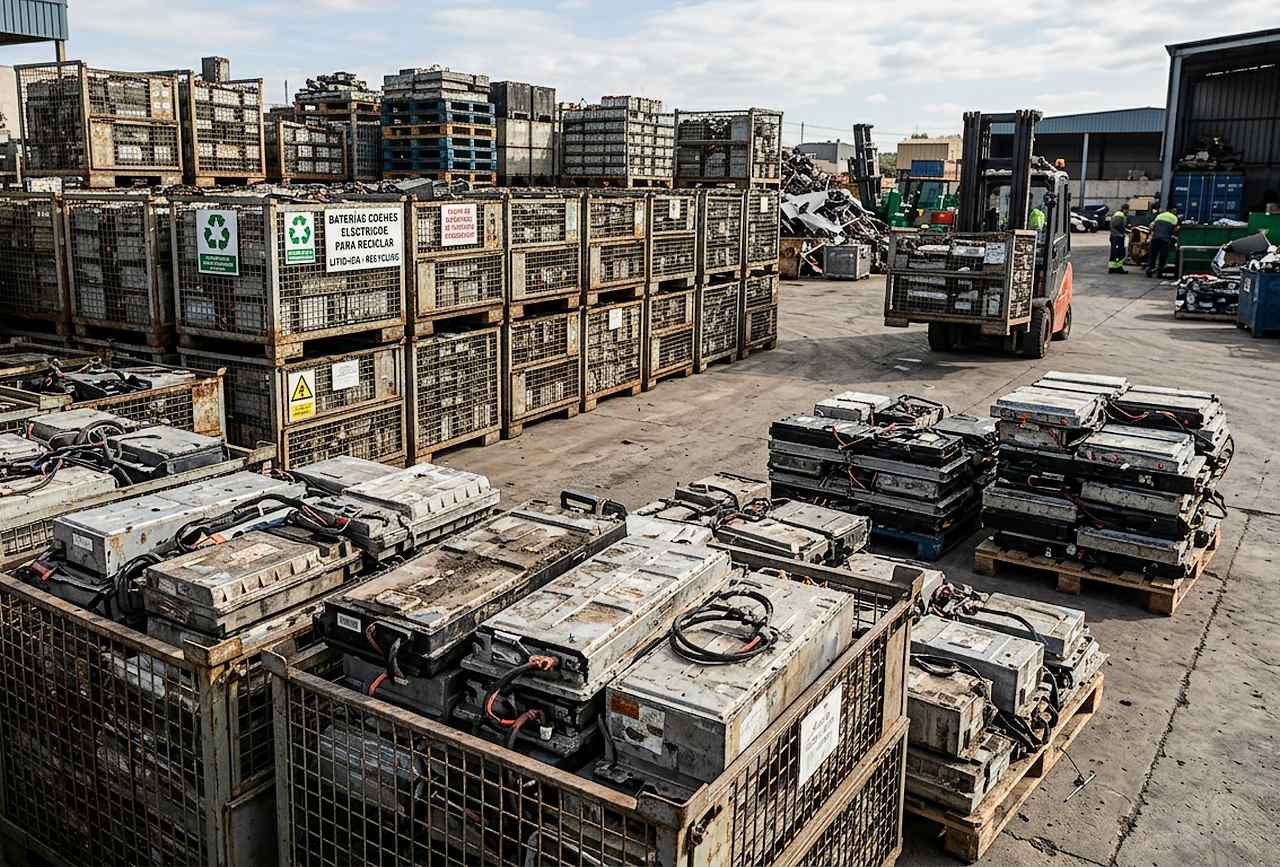 El nuevo proyecto de la Universidad de Burgos (UBU) optimiza el reciclado de baterías de litio mediante un sistema de flujo que regenera los materiales sin separarlos.