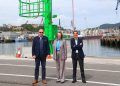 Izaskun Goñi, presidenta de la Autoridad Portuaria de Pasaia (APP), junto a Eduardo Lobato, delegado comercial de Iberdrola España en País Vasco.