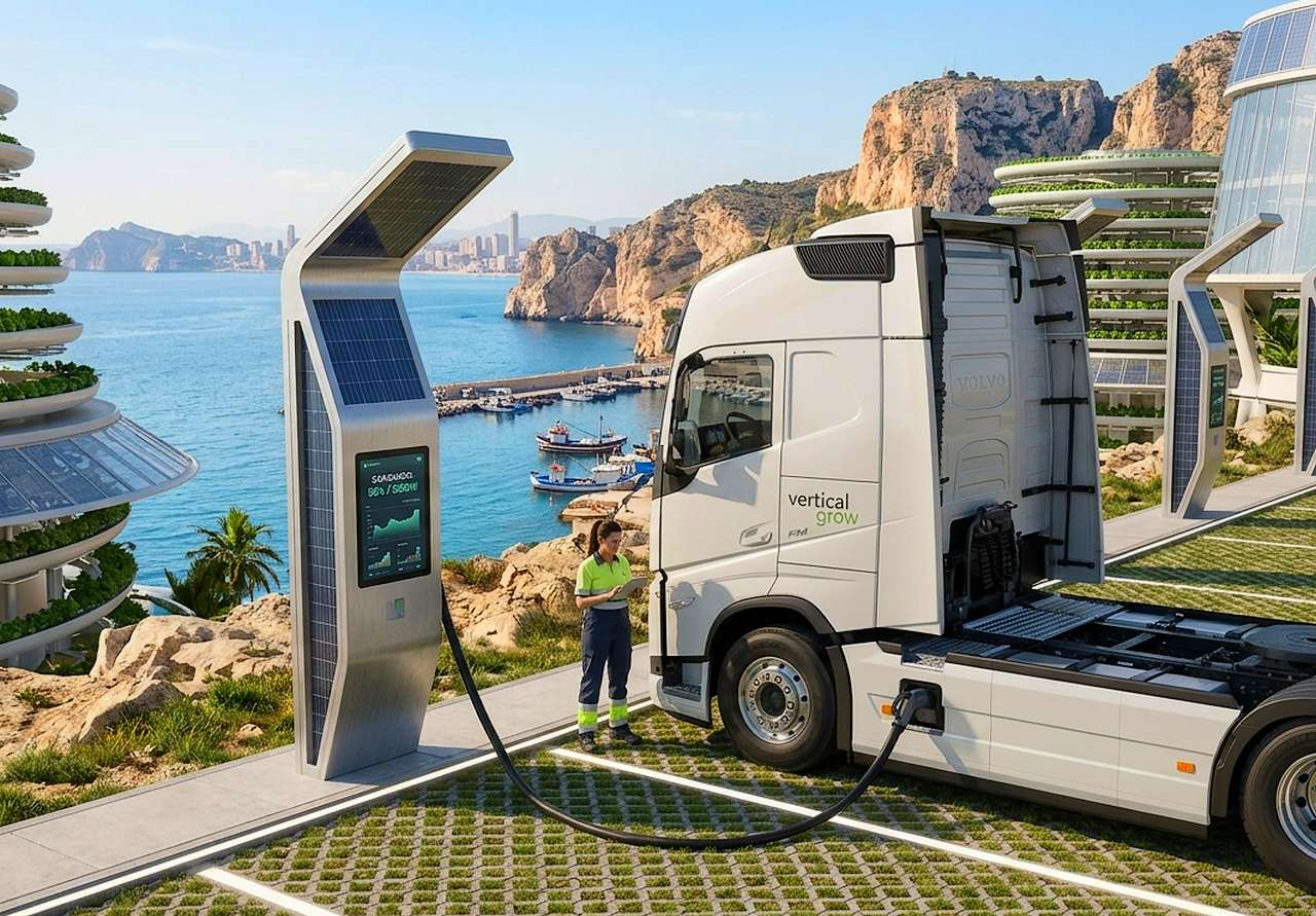 Recarga de camiones eléctricos