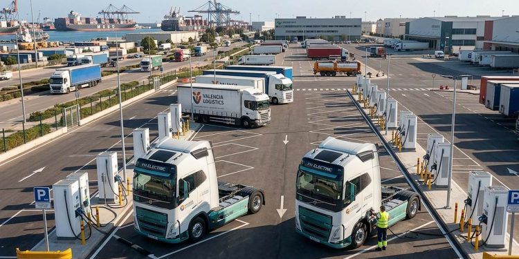 Próxima estación de recarga de camiones eléctricos en Valencia